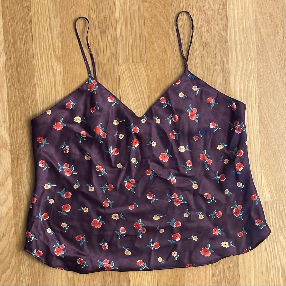 Floral Purple Camisole Top